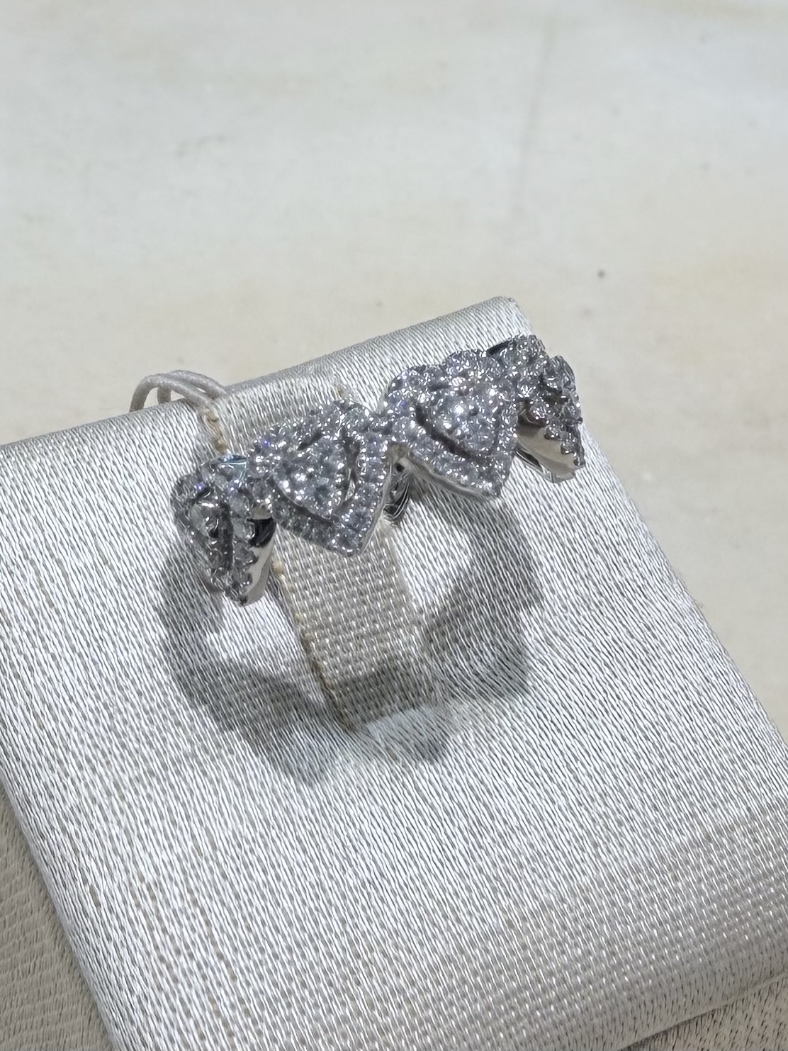 Anello Cuori Gianni Carità in oro bianco18 kt e diamanti