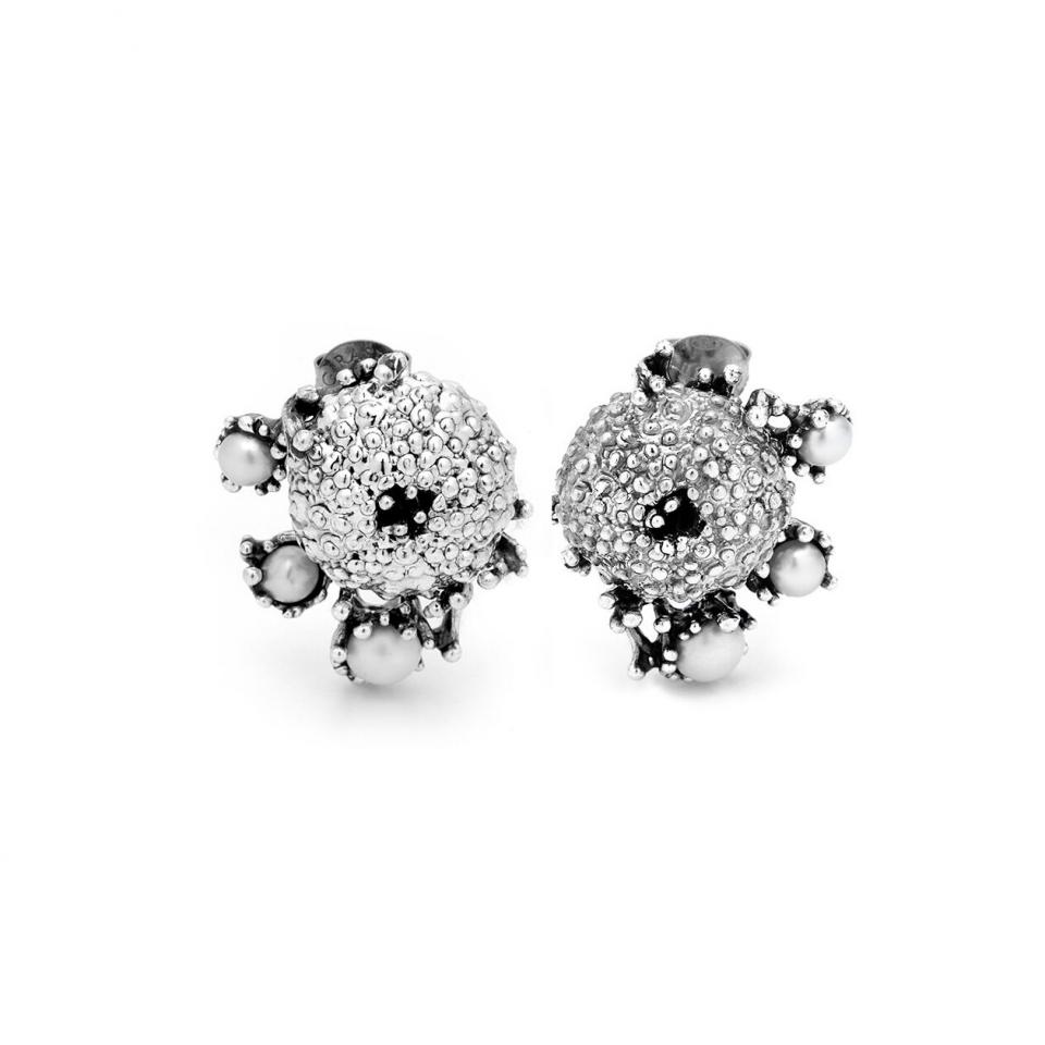 Orecchini Mediterraneo Orecchini in Argento 925 e perle naturali