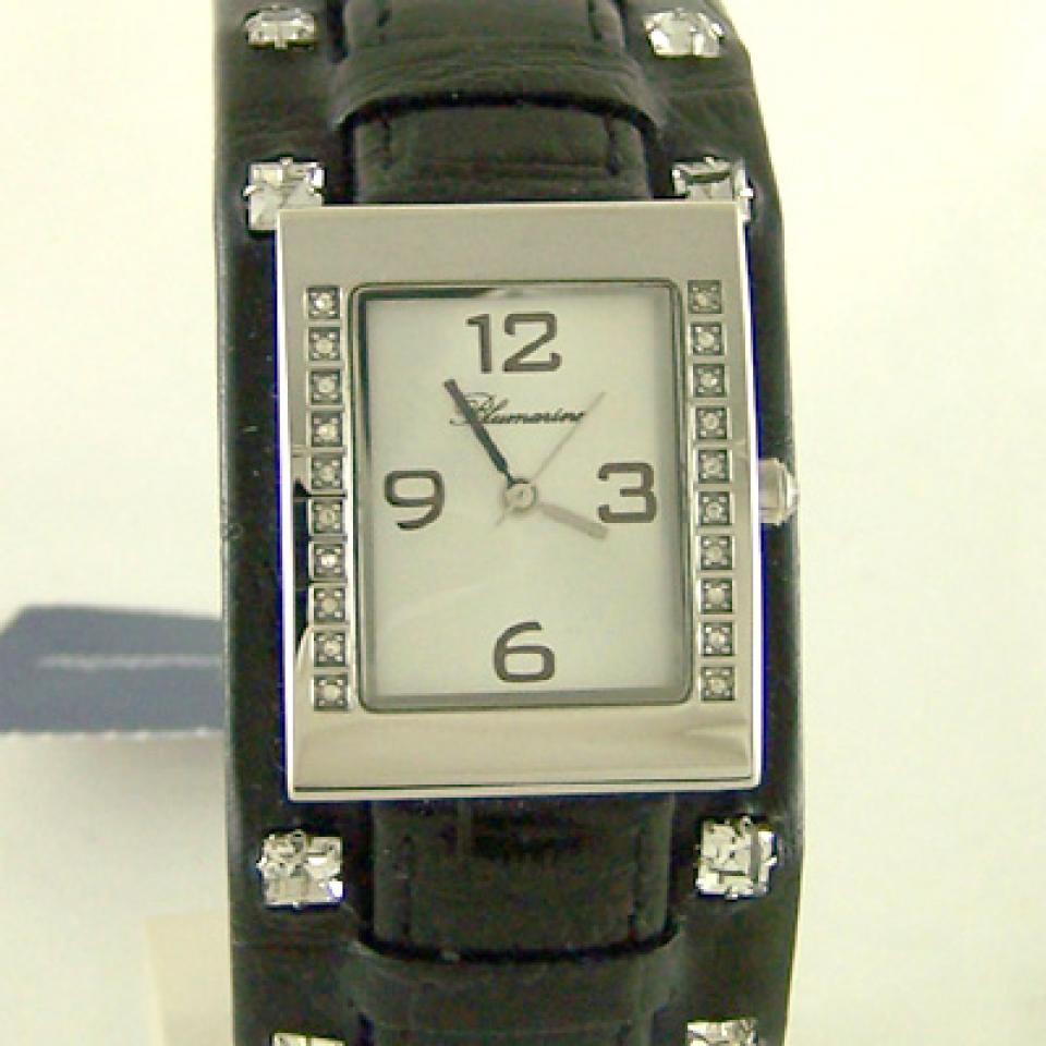 Orologio Blumarine rettangolare pelle nero