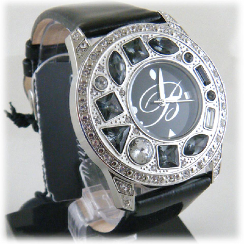 Orologio Blumarine cristalli pelle nero