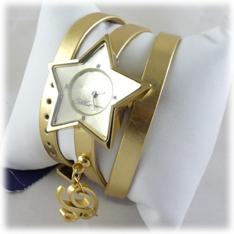 Orologio Blumarine stella oro doppio cinturino pelle