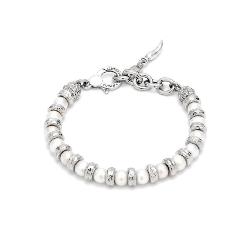 Bracciale Emma , in Argento 925 e perle naturali