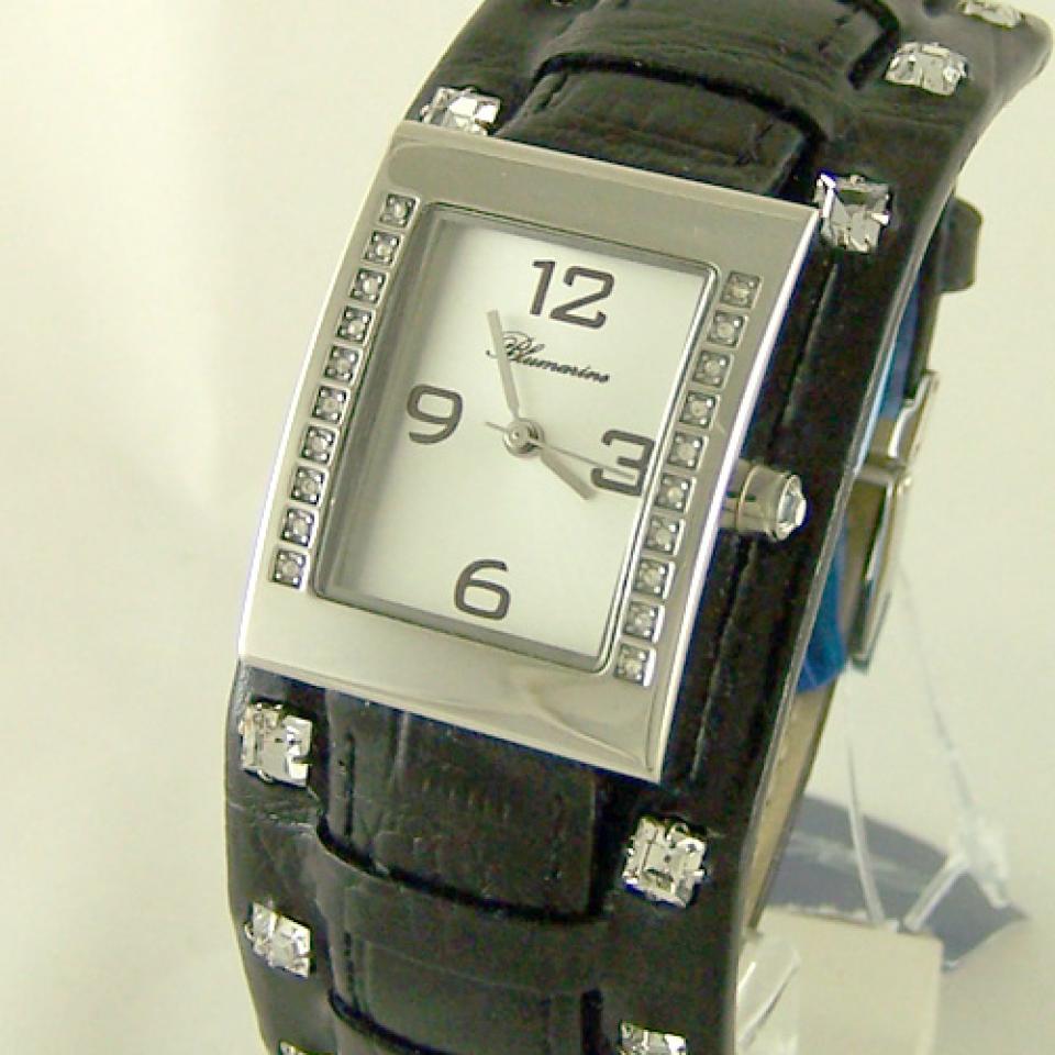 Orologio Blumarine rettangolare pelle nero