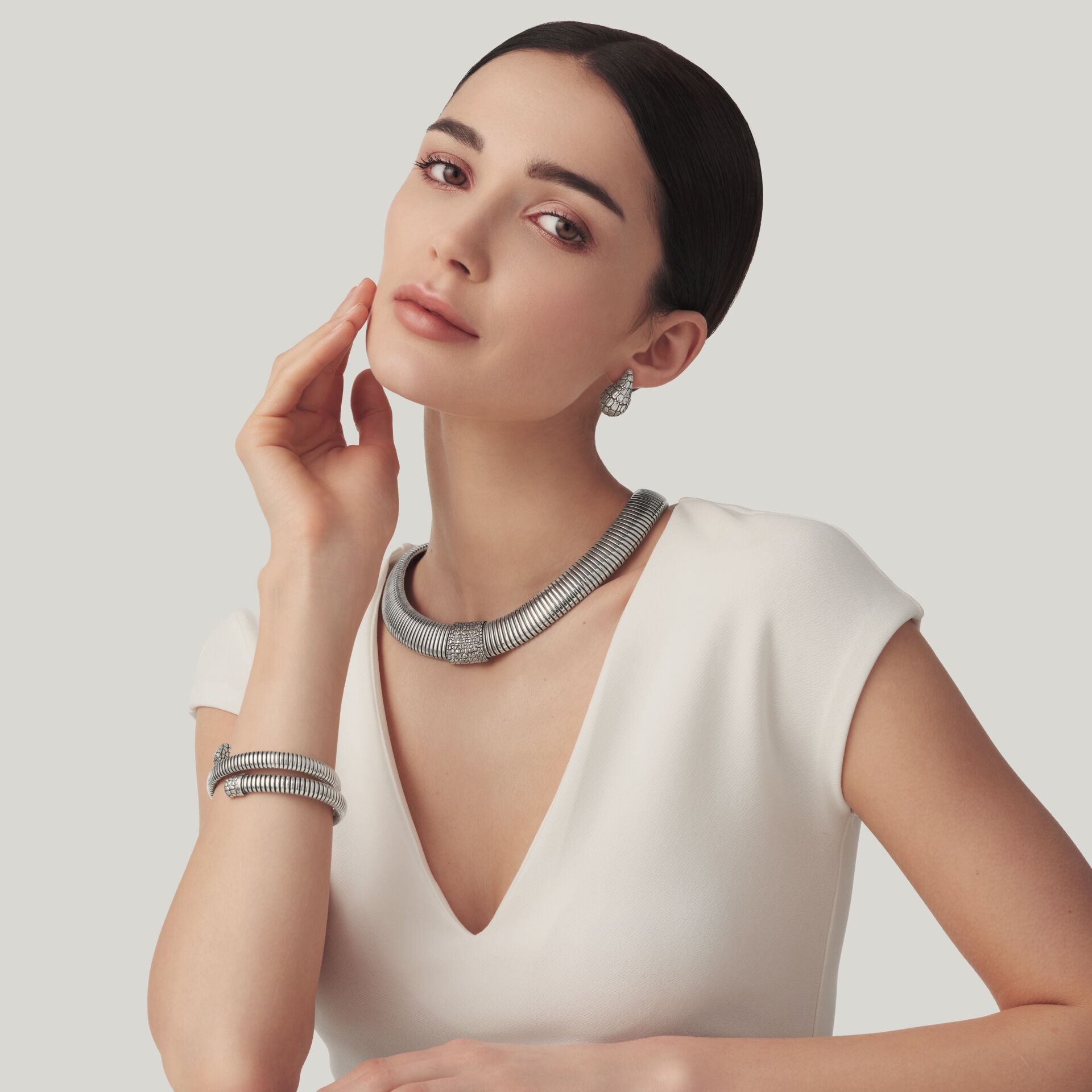 Collana Raspini Tubogas croco grande