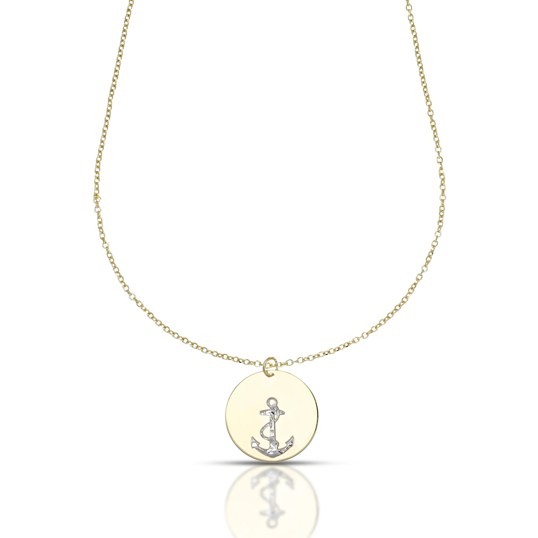 Collana da uomo Dana con ancora in oro 9kt.