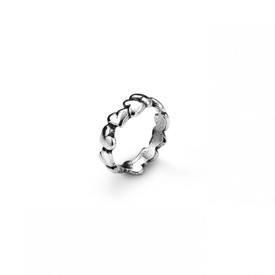 Anello cuori Raspini in argento 925
