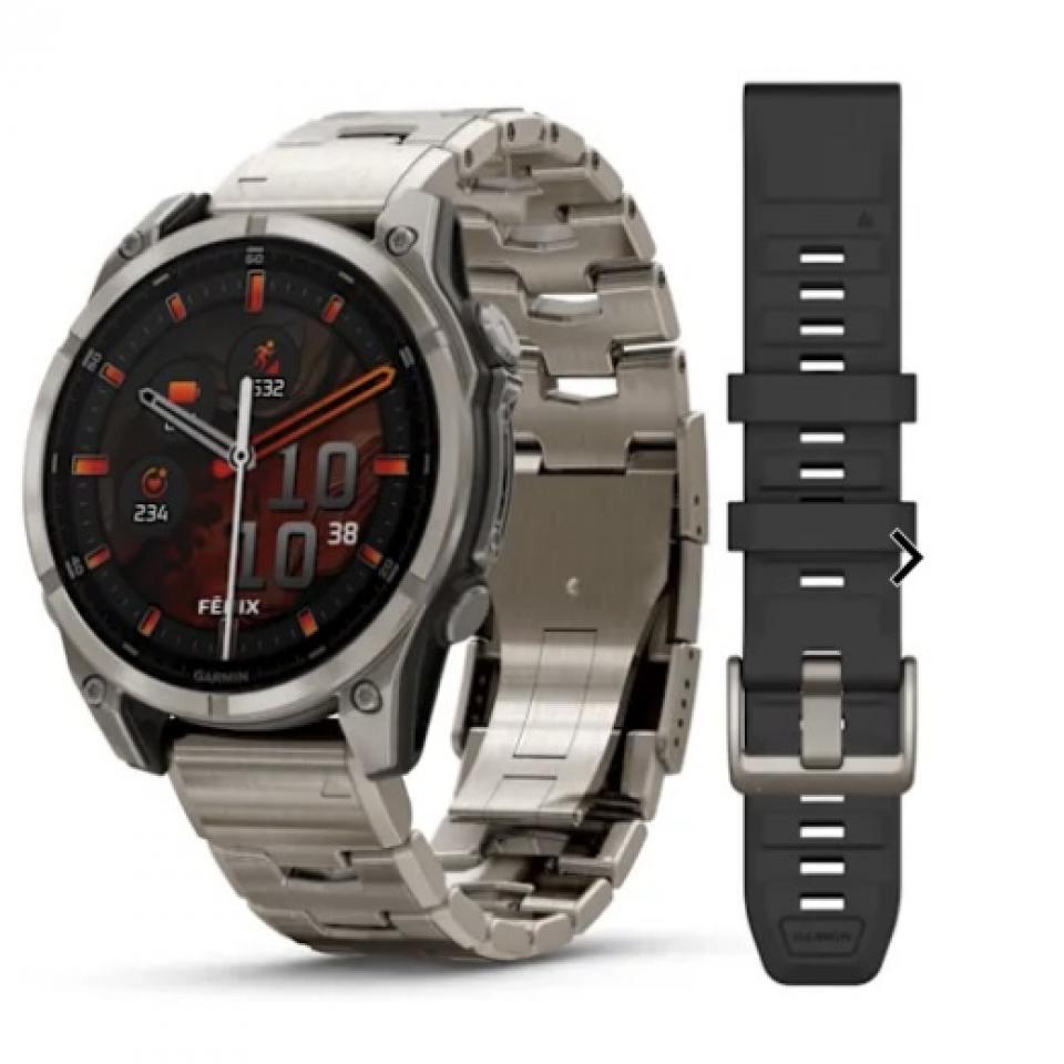 fēnix® 8 - 47 mm, AMOLED Sapphire, Titanio, Titanium (Bracciale)