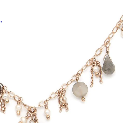 Collana Ishwara Happy Soul con Labradoriti, Pietre di Luna e Perle Naturali