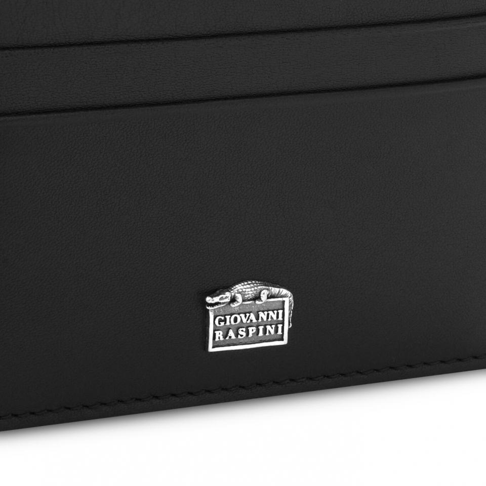 Portacarte Raspini con zip pelle liscia