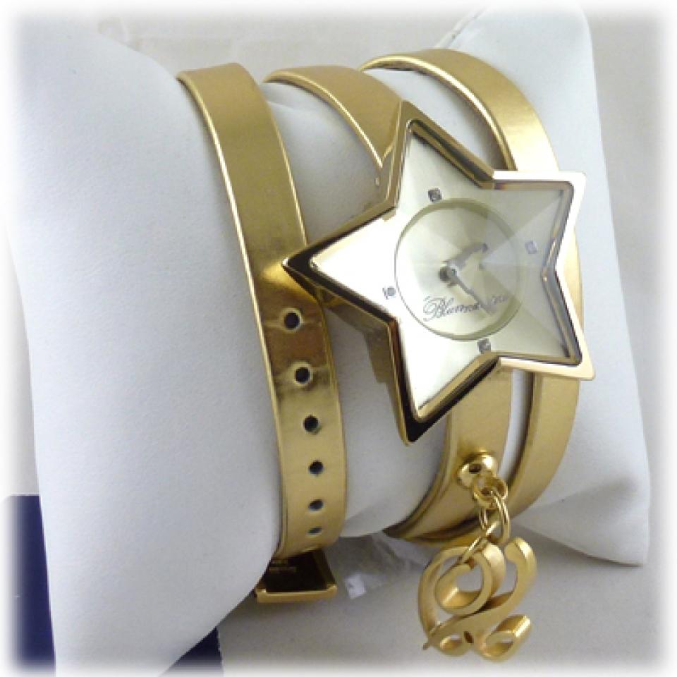 Orologio Blumarine stella oro doppio cinturino pelle
