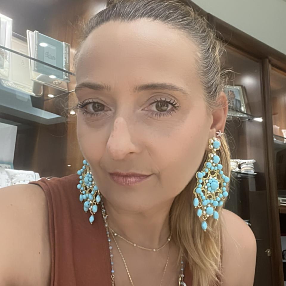 ORECCHINI IN PIZZO CHIACCHIERINO SICILIANO ORIGINALE PASTA DI TURCHESE E PERLE