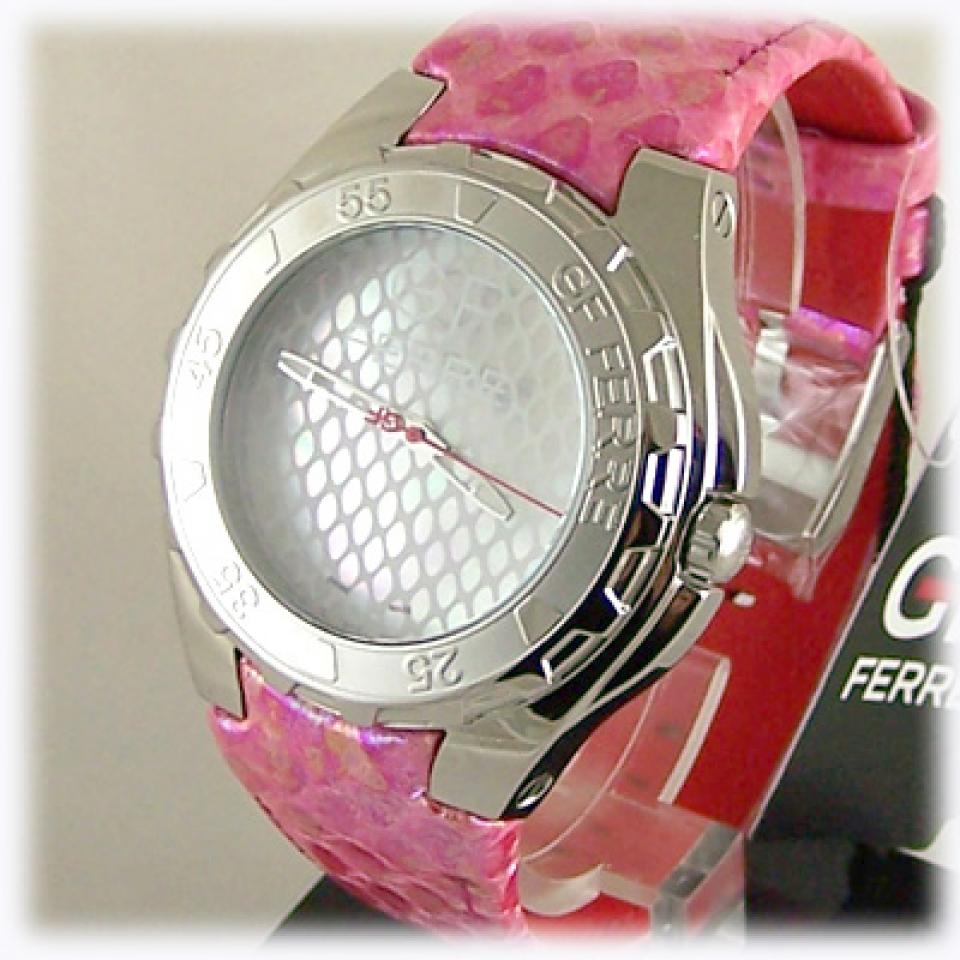 GF Ferrè donna rosa shocking pitonato