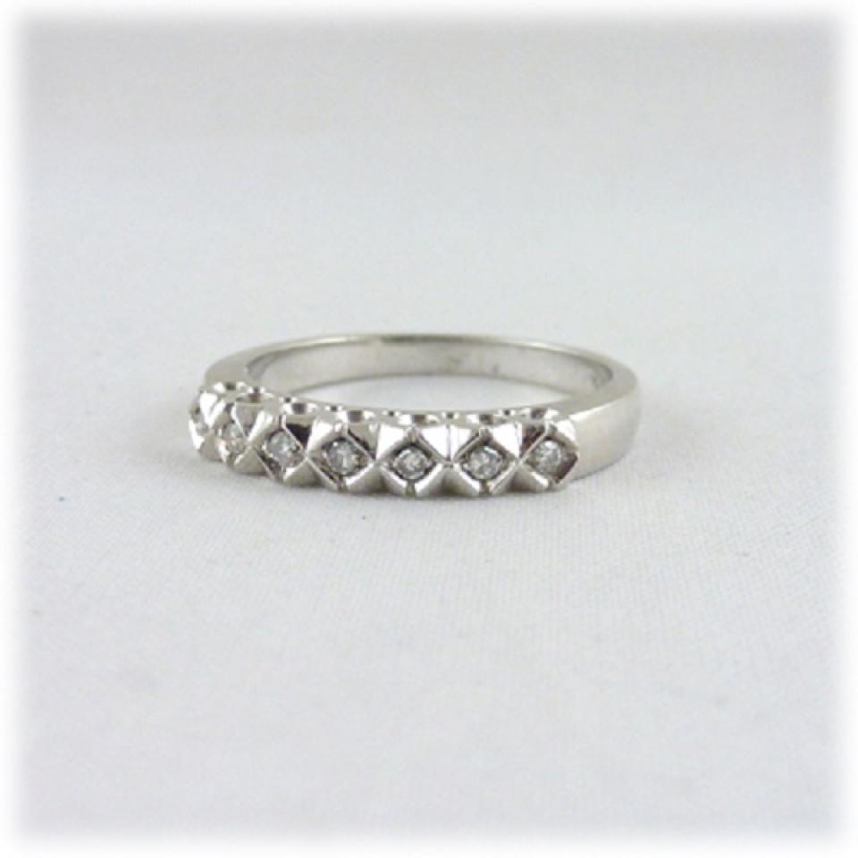 Anello Fascia Diamanti kt. 0,14