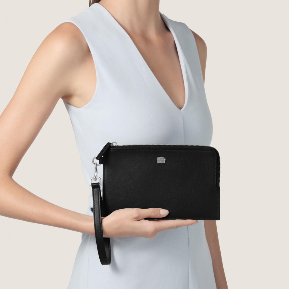 Pouch Raspini in pelle liscia