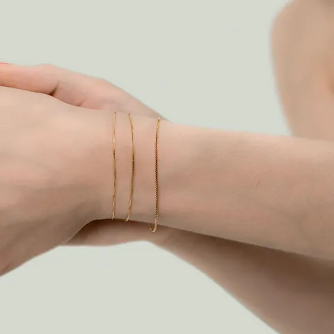 Bracciale saldato in oro 18kt prima misura