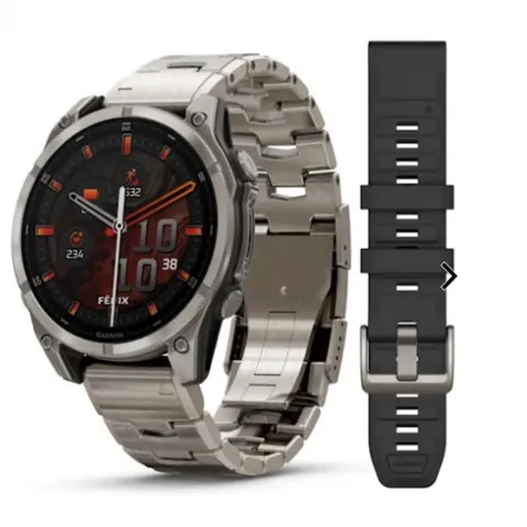 fēnix® 8 - 47 mm, AMOLED Sapphire, Titanio, Titanium (Bracciale)