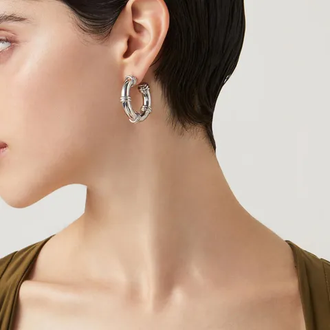 Orecchini Cerchi Raspini Jackie argento 925